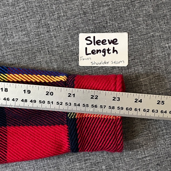 Topo Designs Plaid Cotton Flannel Button Down Shirt - Women's Size M - Red Multi - Picture 7 of 9